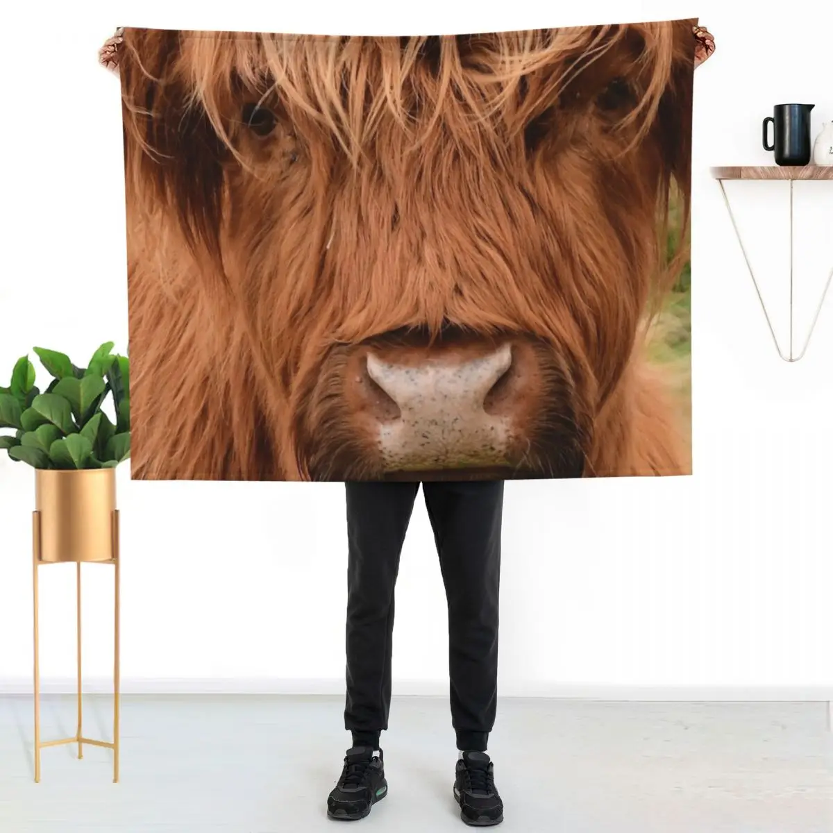 Coo Nose Throw Blanket funny gift Loose blankets ands for babies Travel Soft Beds Blankets
