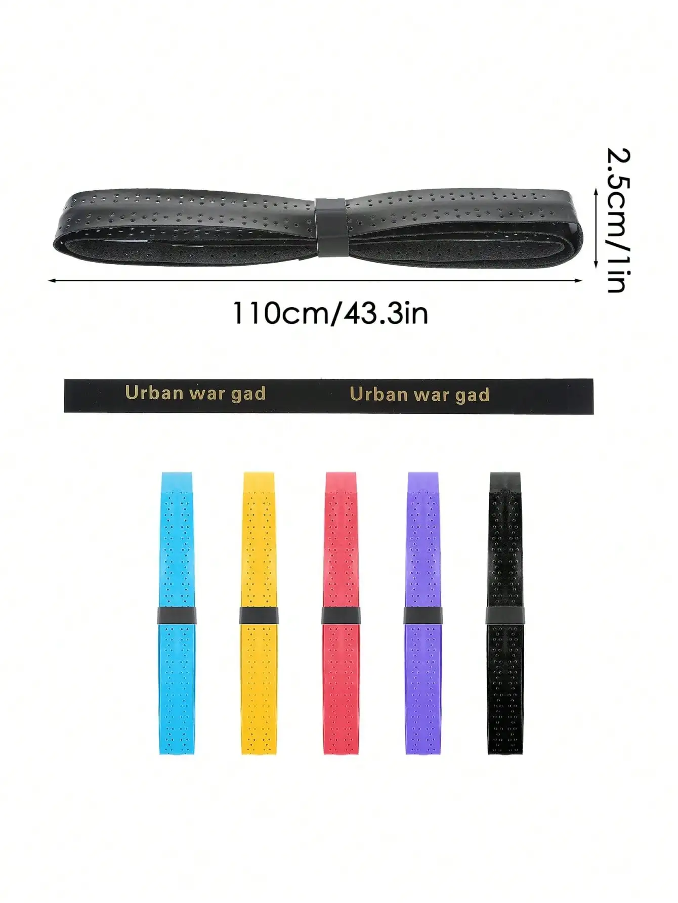 1.1m Single SoftSponge Keel Grip Tape Sweat Absorbing Anti Slip Wrap for Tennis Racket Fishing Rod Pickleball Paddle Bike Handle