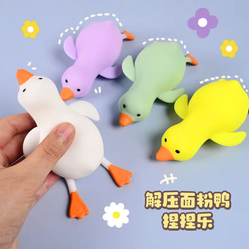 Kids Squeeze Flour Duck Kneading Squish Stretchy Toys Animals Vent Toys Decompression Stress Relief Toy for Adults Gift