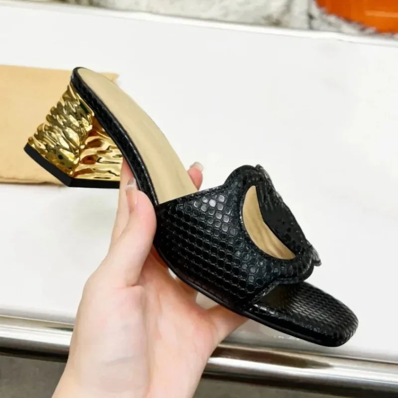 شباشب مسطحة جلدية متعددة الوظائف للنساء ، صنادل مريحة وغير رسمية ، صنادل مدببة ، أحجام 35-43