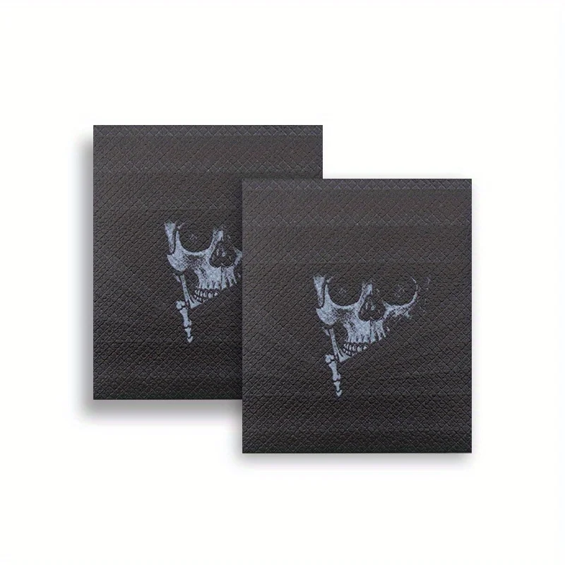 2Pcs/Set Skull Pattern Handle Grip Stickers, Waterproof Anti-Scratch Vinyl Decals for Motorcycle Bike ATV E-Bike