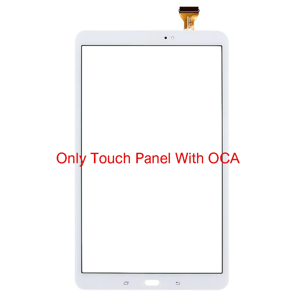 Touch Screen vidro painel peças de reposição, Samsung Galaxy Tab A, SM-T580, SM-T585, T580, T585, 10,1 ", OCA LCD painel de vidro frontal