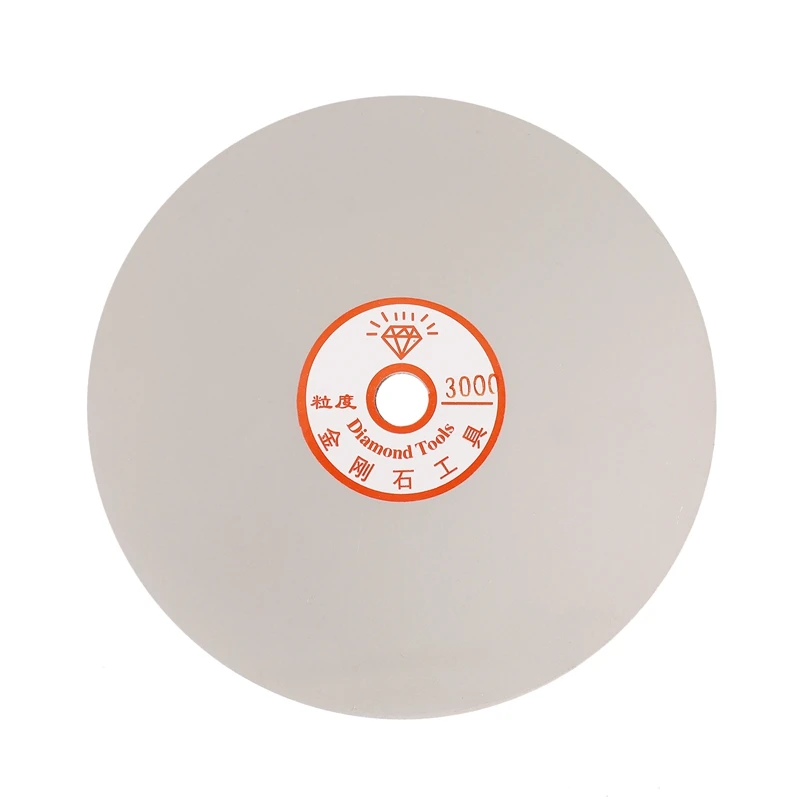A98E-6 Polegadas Grit 3000 Diamante Revestido Roda Plana Jóias Polimento Disco de Moagem