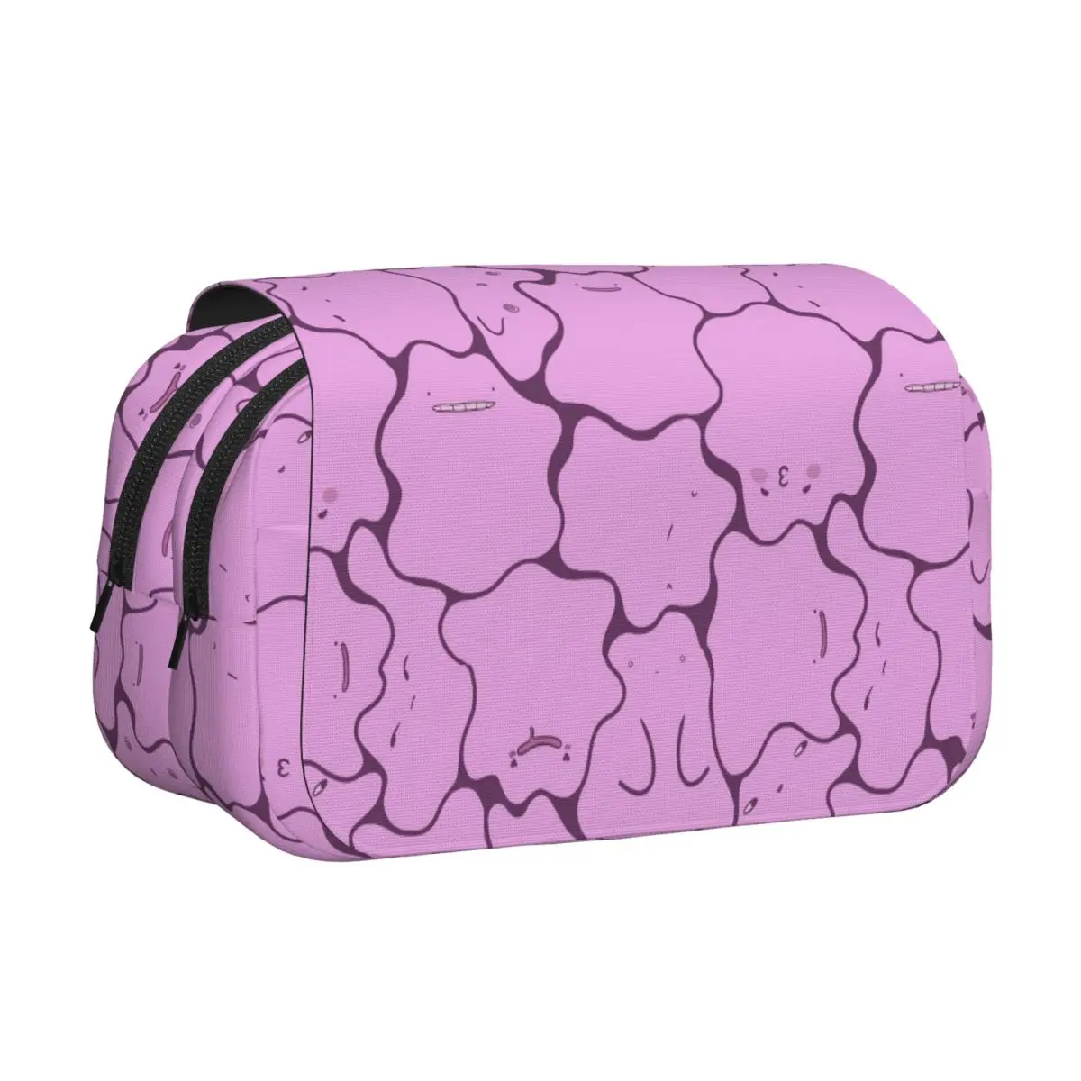 Ditto Pattern (no Shiny) Pencil Case Pencil Pouch Hard Shell Leather Large Capacity Pen Box Pencil Bag for Studen School