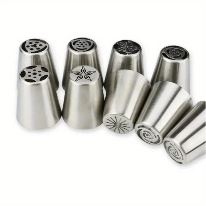 1Set Russian Piping Tips Cream Nozzles for Cake Tool Bakery Accessories Flower Piping Pastry Bag Cake Decorating To