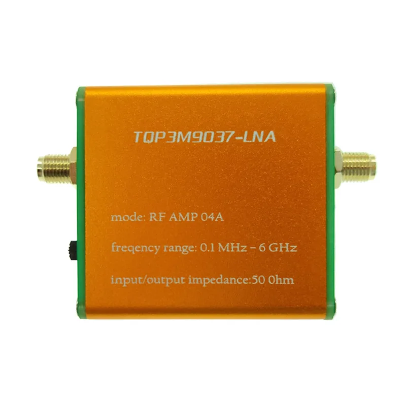 100K-6GHz Full-Band Amplifier Preamplifier High Linearity Ultra-Low Noise Gain Amplifier, No Battery Version