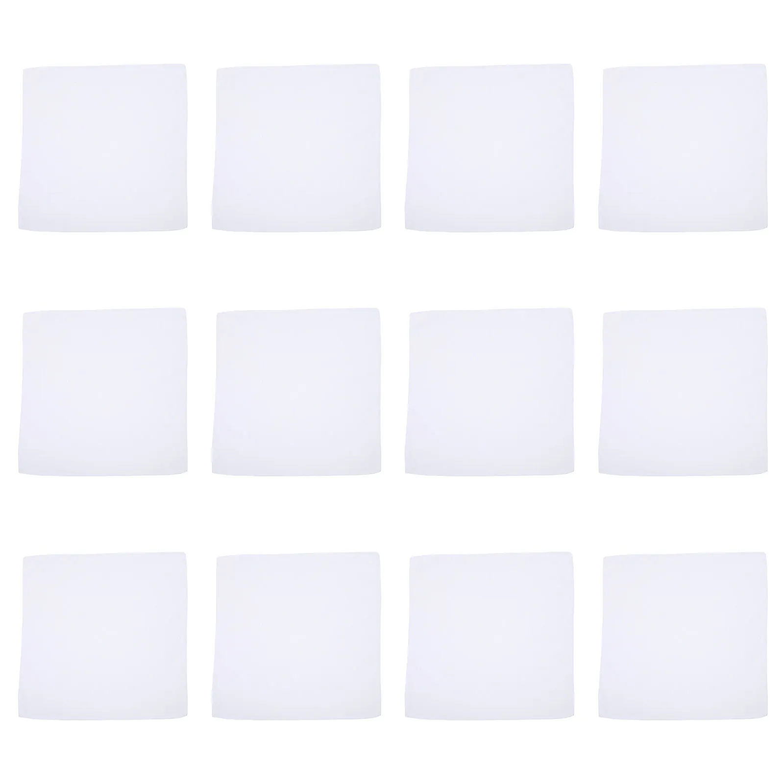 

Набор из 12 хлопковых платков чисто белого цвета для тай-дай и DIY-росписи, полотенца для рукоделия, чисто белые платки-полотенца для рисования