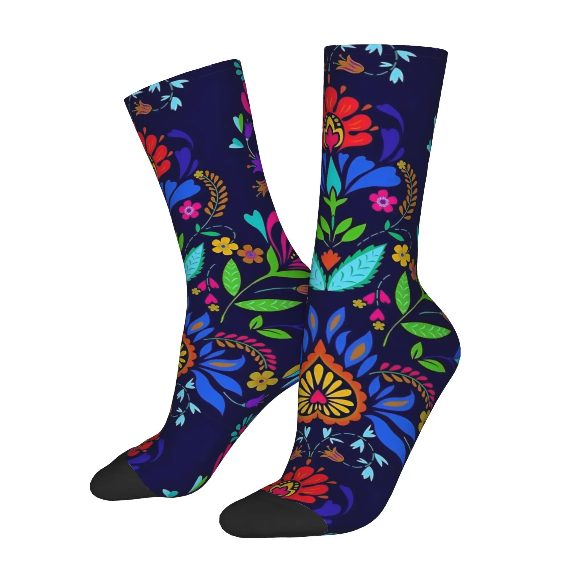 

Mexican Dead Flower Pattern Men Socks Cycling Novelty Spring Summer Autumn Winter Stockings