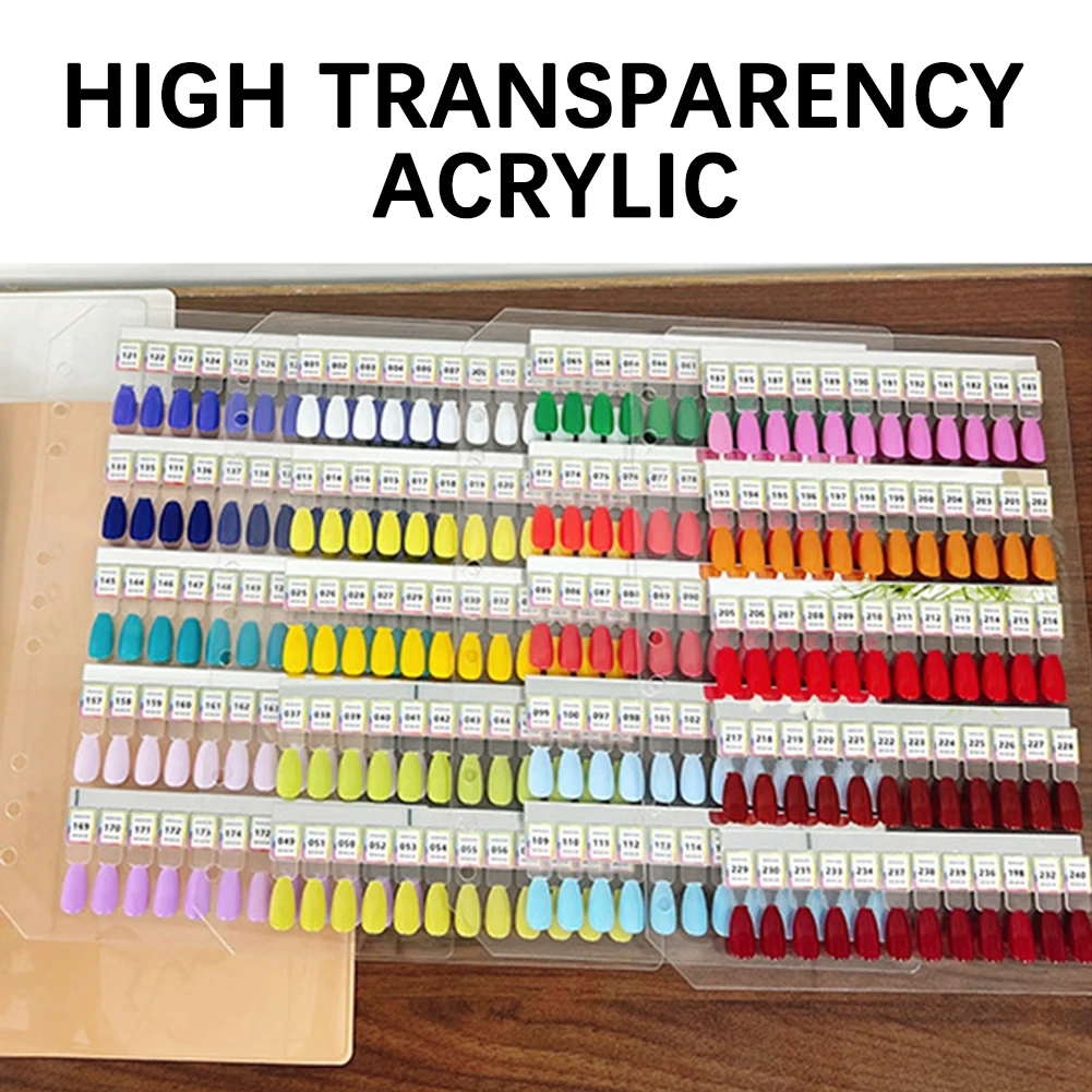 Libro magnetico per orologi per unghie Organizzatore per libri con display a colori per unghie da 120 punte magnetiche per uso domestico in salone