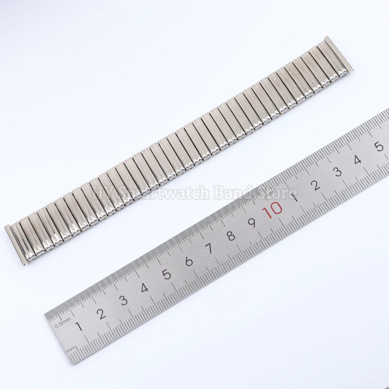 12mm 14mm 16mm 18mm 20mm cinturino elastico in acciaio inossidabile uomo donna cinturino universale cinturino per orologio di espansione elasticizzato in metallo