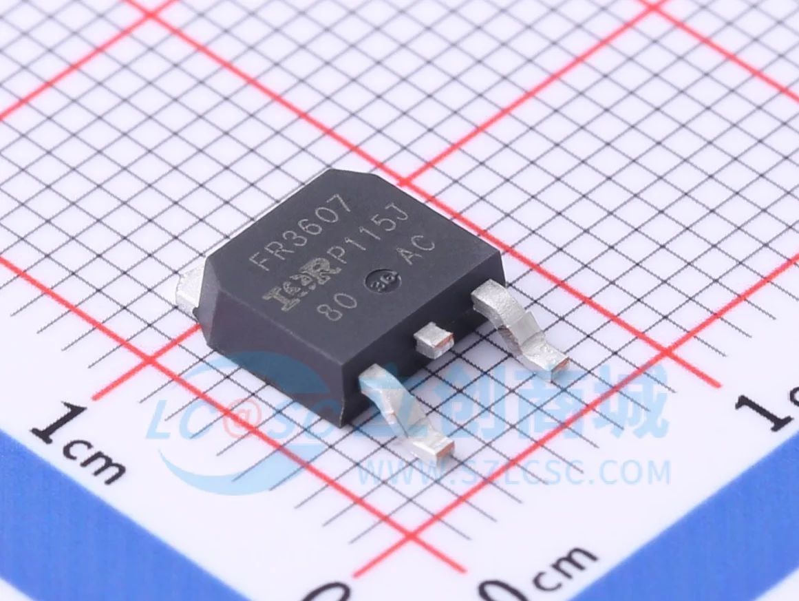 20PCS  Original genuine IRFR3607TRPBF TO-252-3 N-channel 60V/86A surface mount MOSFET chip