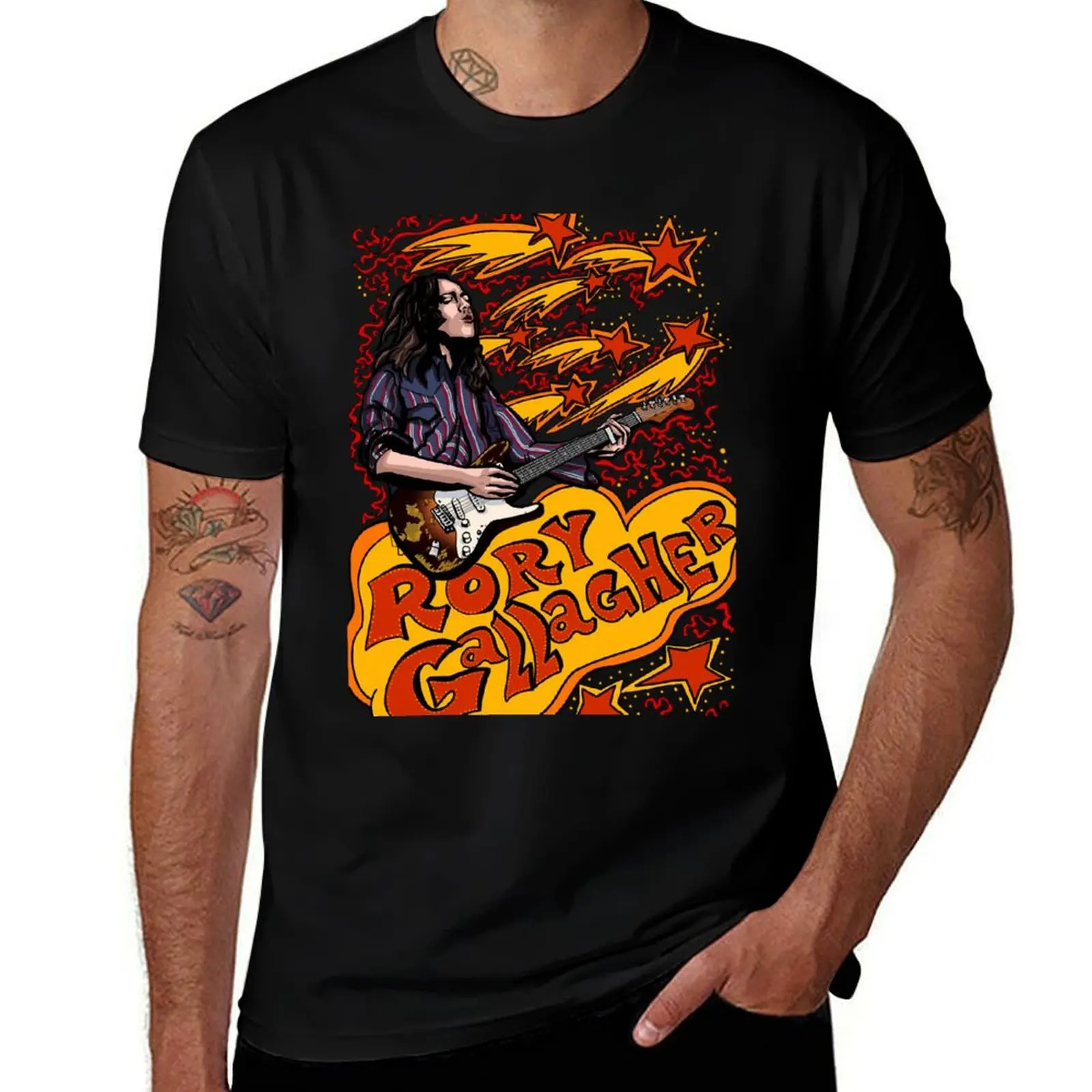 Rory Gallagher - Remember Best Musician Legend Guitarist blues T-Shirt Soft Cotton Print T-Shirt