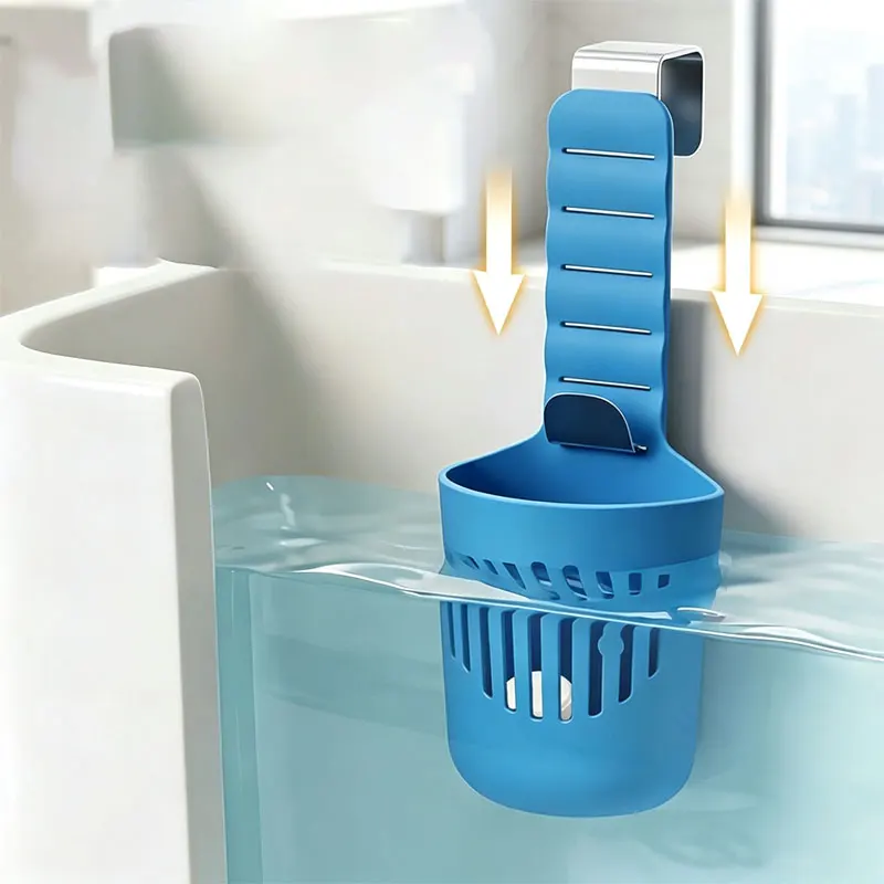 Silikon-Toilettentank-Tabletenhalter, vielseitiger Toilettenbecken-Hängereiniger und -Deodorant, Toilettenbecken-Reiniger-Pufferbox – Detail 2