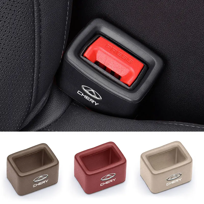 Car Seat Belt Buckle Cover For Chery Omoda Tiggo 7 8 Pro 4 3 Fulwin 2 Arrizo 6 QQ 5x Safety Belt Anchor Socket Protection Cover