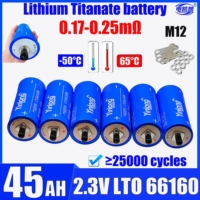 Yinlong Original LTO66160 Lithium Titanate Battery 2.3V 45AH 40AH  Rechargeable 10C- for DIY 12V 24V 48V RV EV Car Audio speaker