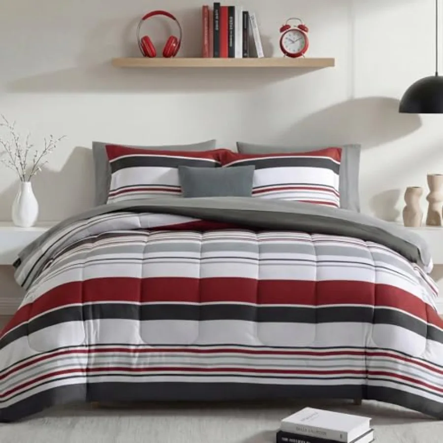 

Comforter Set - 7 Pieces Bed in a Bag, Bedding Sets, All Seasons Comforter Bed Set with Sheets, Pillowcases and Shams