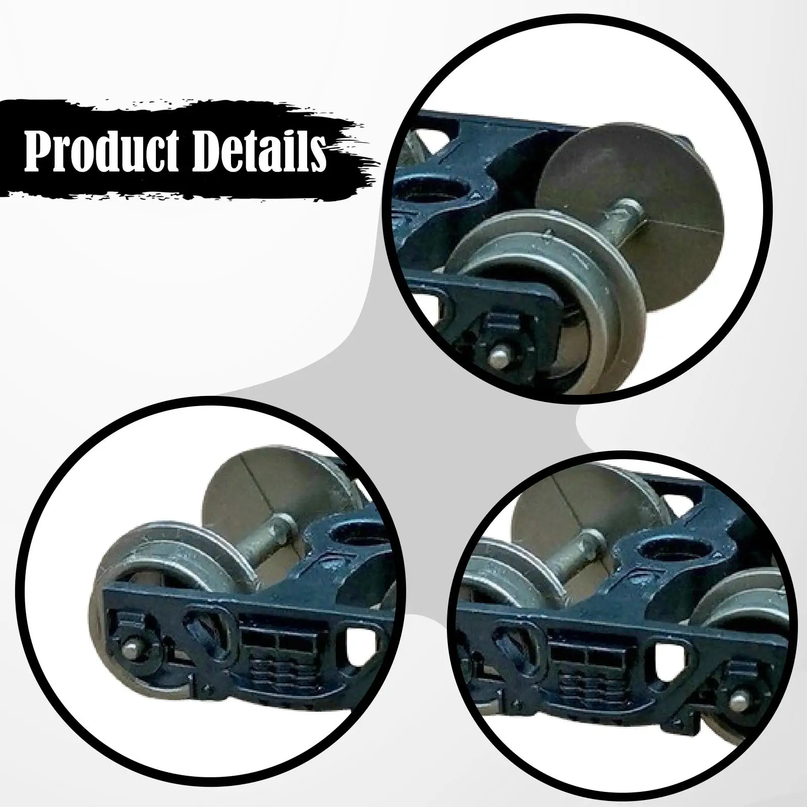 Simulation Electric Locomotive Bogie Wheelset Replace Parts Accessories Quick