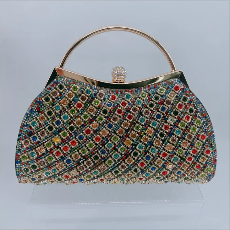 

Платье с бриллиантами, модная универсальная вечерняя сумка-мессенджер со стразами, женская сумка-мессенджер для банкета и ужина, роскошные сумки Bolso De Fiesta Mujer