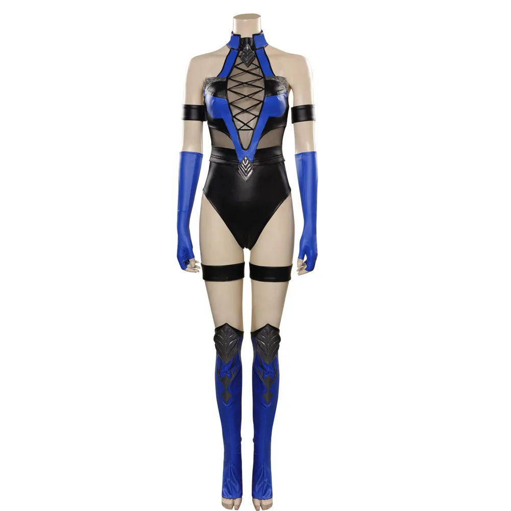 Women Kitana Princess Cosplay Costume Sexy Swimwear Jumpsuit Mask For Adult Game Mortal Kombat Outfit Halloween Carnival Suit