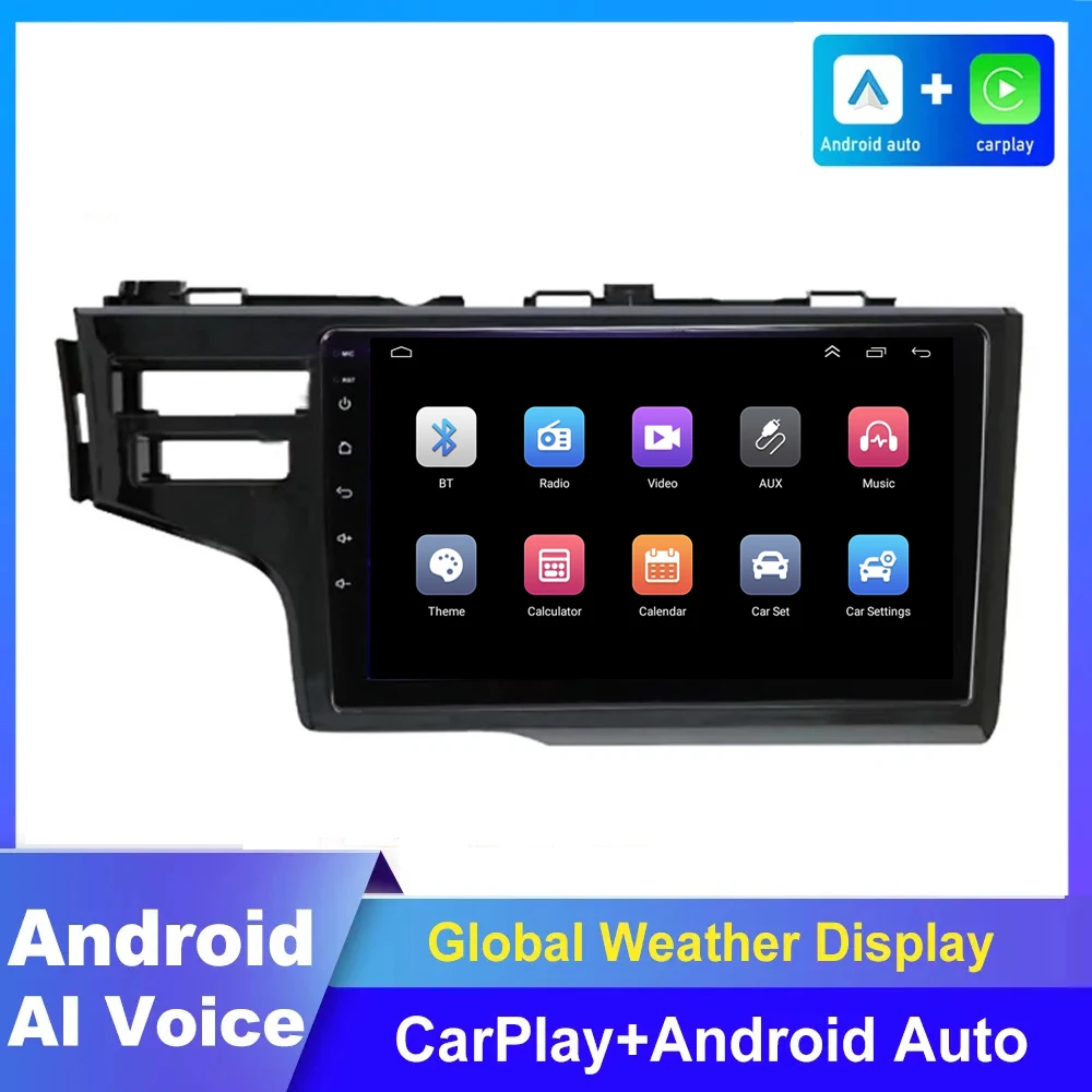 

Android 14 для Honda Jazz 3 2015 - 2020 Fit 3 GP GK 2013 - 2020 автомобильное радио, мультимедийный плеер BT GPS навигация 4G + WIFI Carplay