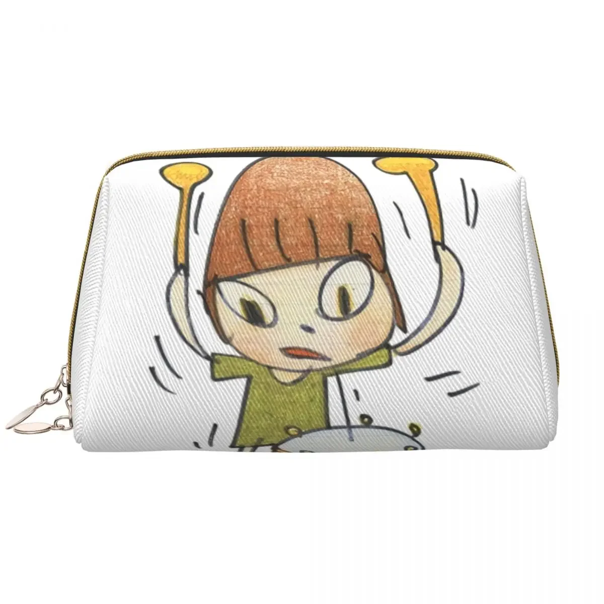 

Custom Manga Animation Art Yoshitomo Nara Travel Cosmetic Bag Women Toiletry Makeup Organizer Ladies Beauty Storage Dopp Kit