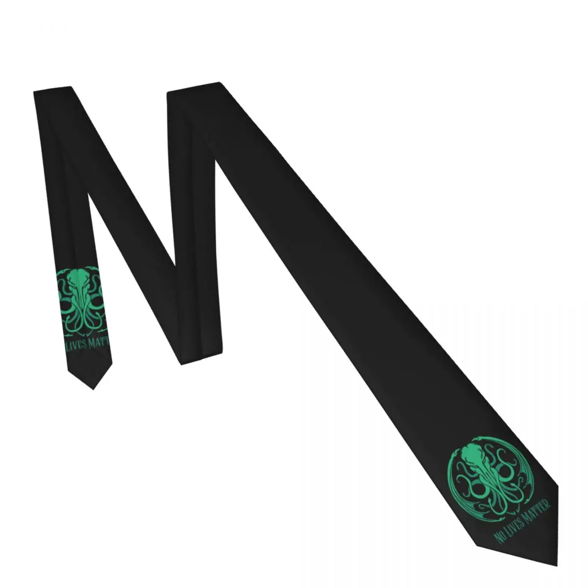 No Lives Matter Cthulhu Classic Tie Ties Hip-Hop Street Cravat Business Necktie Shirt Accessories