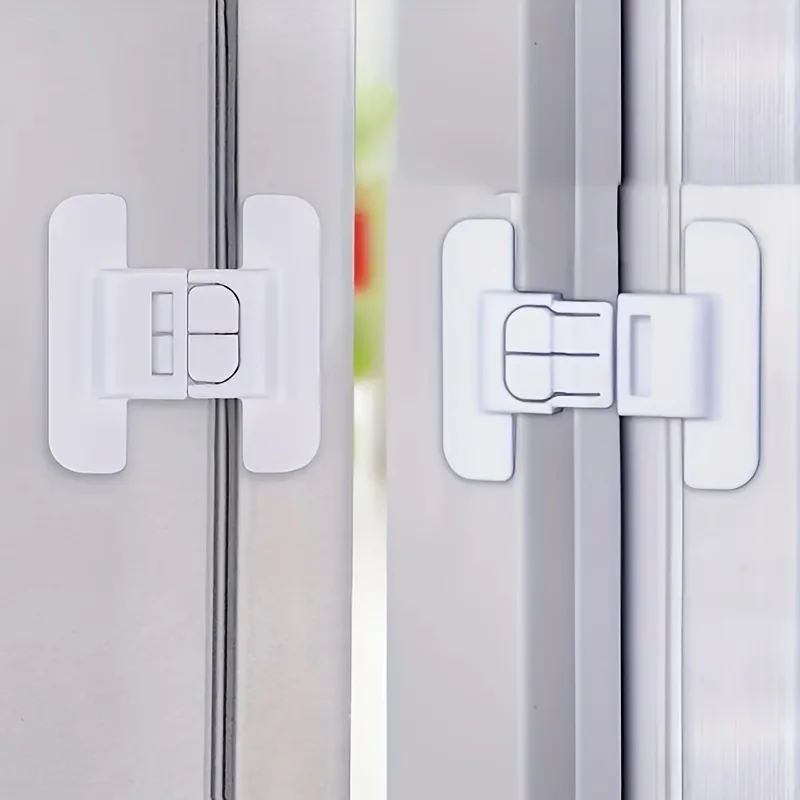 1pc Refrigerator Anti Opening Safety Lock,Refrigerator Door Fixing Buckle, Refrigerator Door Closer,Water Dispenser Safety Lock