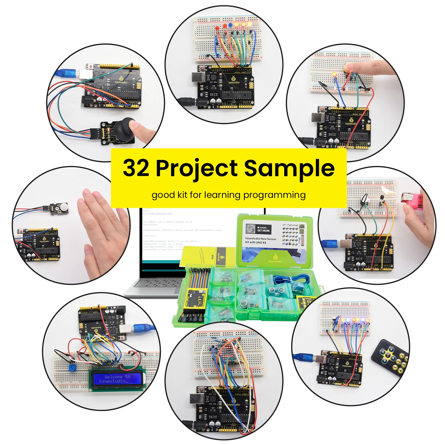 Ultimate Starter Für Arduino Lernset Elektronik Projekt Baukasten LED Dioden DE Ultimate Starter Für Arduino Lernset Elektronik Projekt Baukasten LED Dioden DE