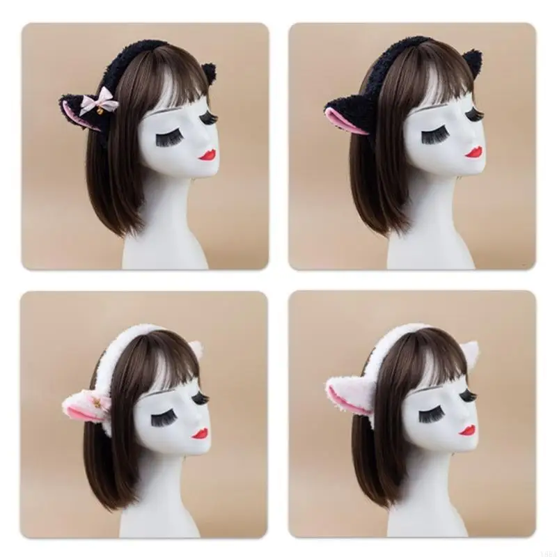 Y88a Sheep Animal Vai trò chơi trang phục Shee Headband Tail váy Halloween Lamb Trang phục Phụ kiện cho trẻ Cosplay nữ