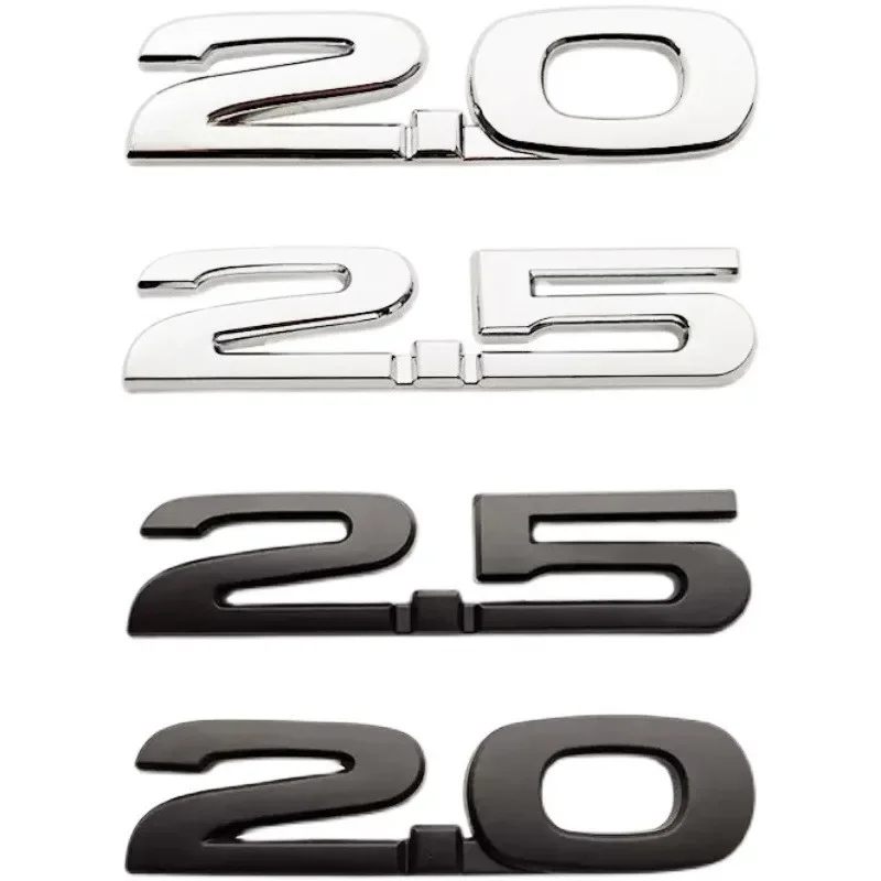 3D Metal 2.0 2.5 Logo Letters Car Fender Emblem Trunk Badge For Mazda 3 GT 5 6 626 Axela CX5 CX7 MX5 2.0 2.5 Sticker Accessories