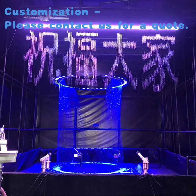 

custom.Hot Sale Digital Rain Fall Features Waterfall Fountain Customized Indoor Outdoor Curtain