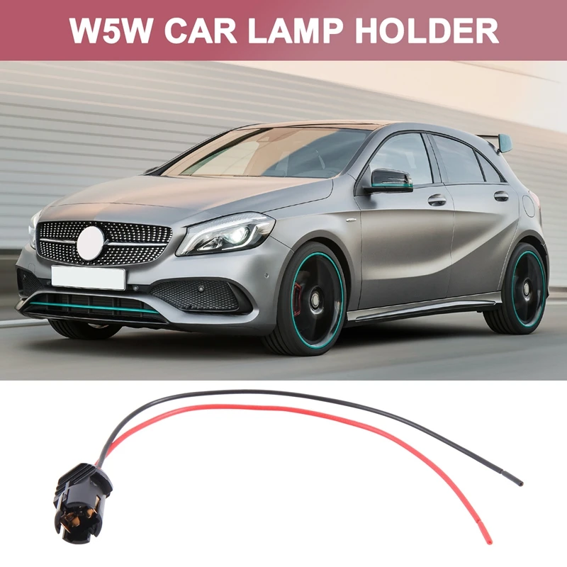 Pop T10 W5W Auto Light Bulb Socket Lamp Holder Connector Extension X 2