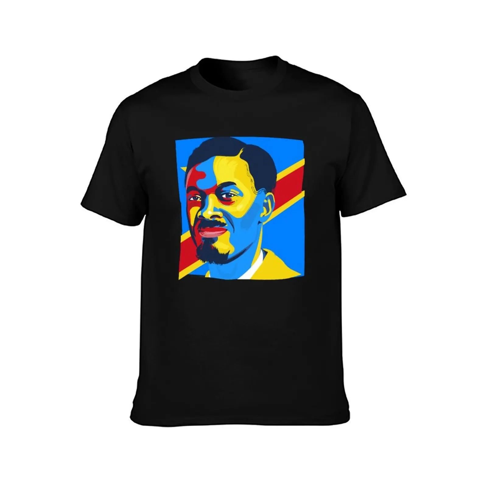 Patrice Lumumba T-Shirt anime figures kawaii clothes plain black t shirts men