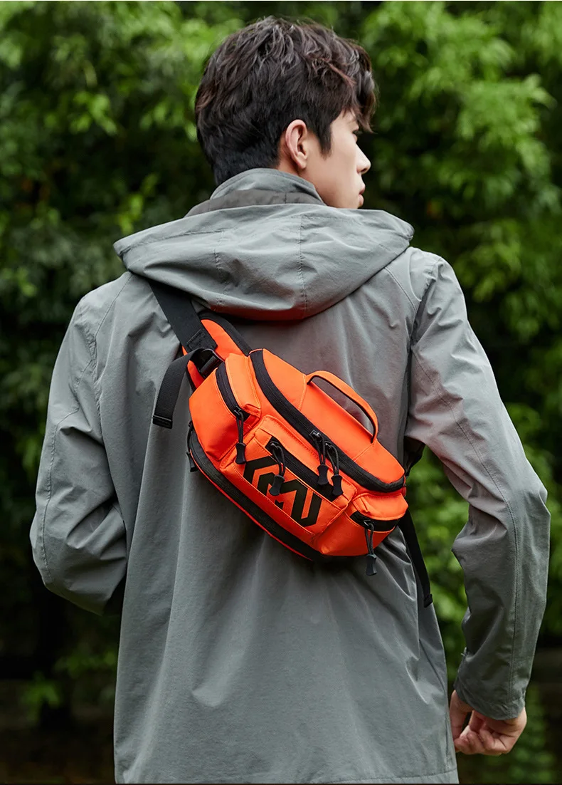 

Поясная сумка для велоспорта на открытом воздухе, многофункциональная поясная сумка из ткани Оксфорд, водонепроницаемая, большая вместительная тактическая нагрудная сумка для пешего туризма