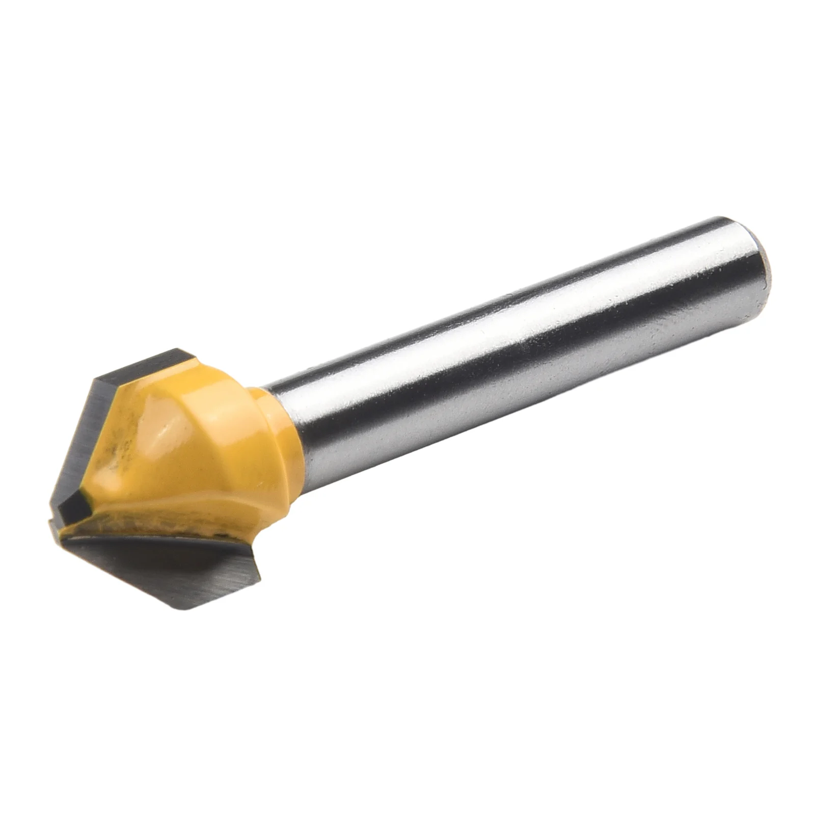 Per punte per router in PVC MDF acrilico smusso taglierina a testa piatta lavorazione del legno fresa per incisione in metallo duro con gambo da 6 mm