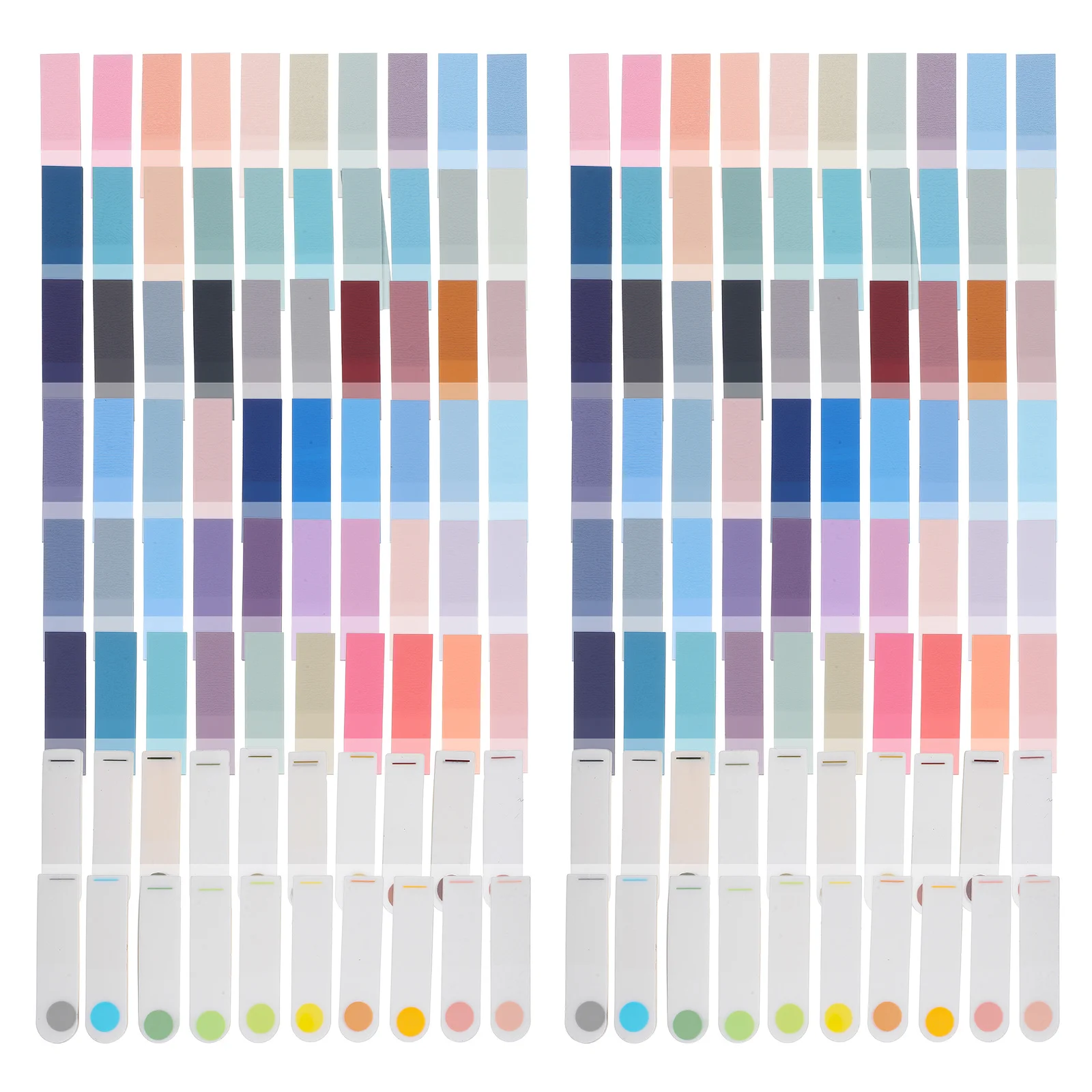 

1Set Self-Adhesive Note Sticker Fine Workmanship Long-Lasting Adhesion Lightweight Portable Transparent Soft Texture for Reading