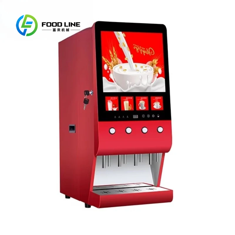Customized size Flavored Cappuccino Coffee Machine Hot Beverage Vending Machine