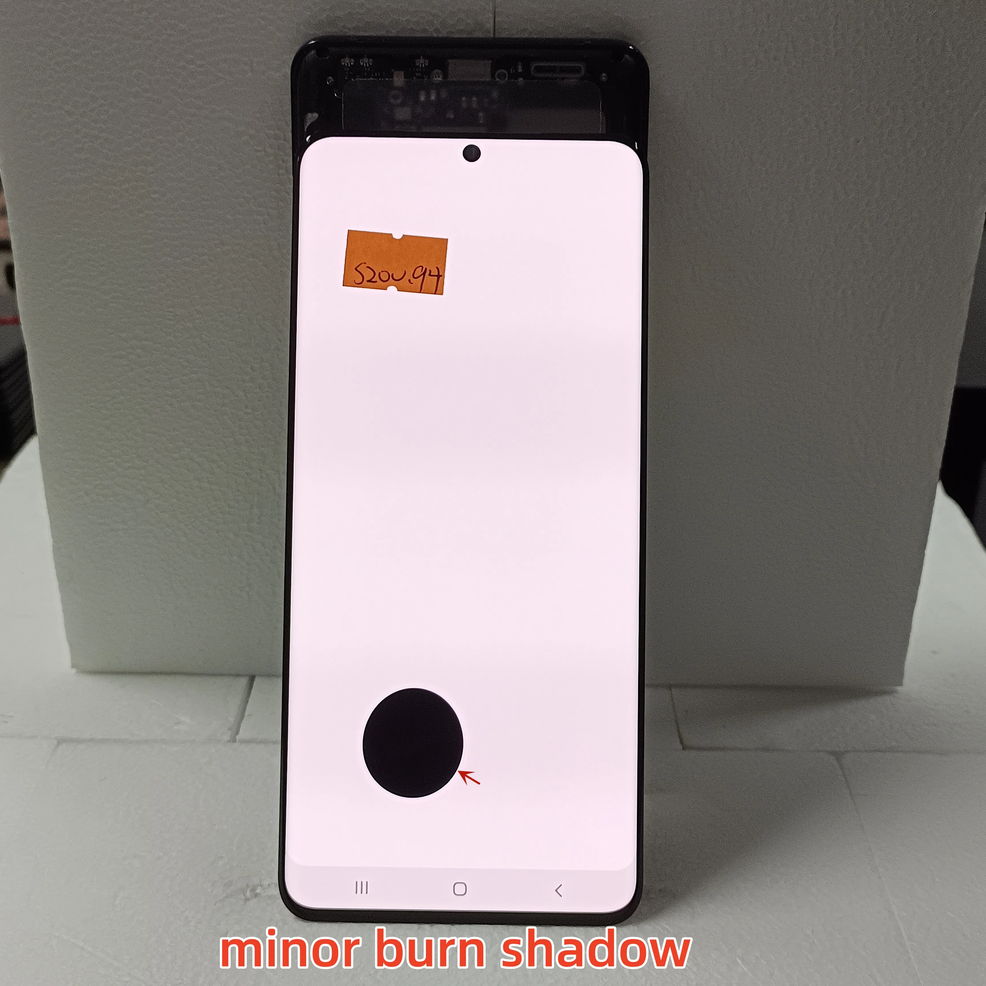 

100% Work For Samsung Galaxy S20 Ultra G988F Lcd Display Touch Screen Digitizer Assembly For S20ultra With Black dots and lines