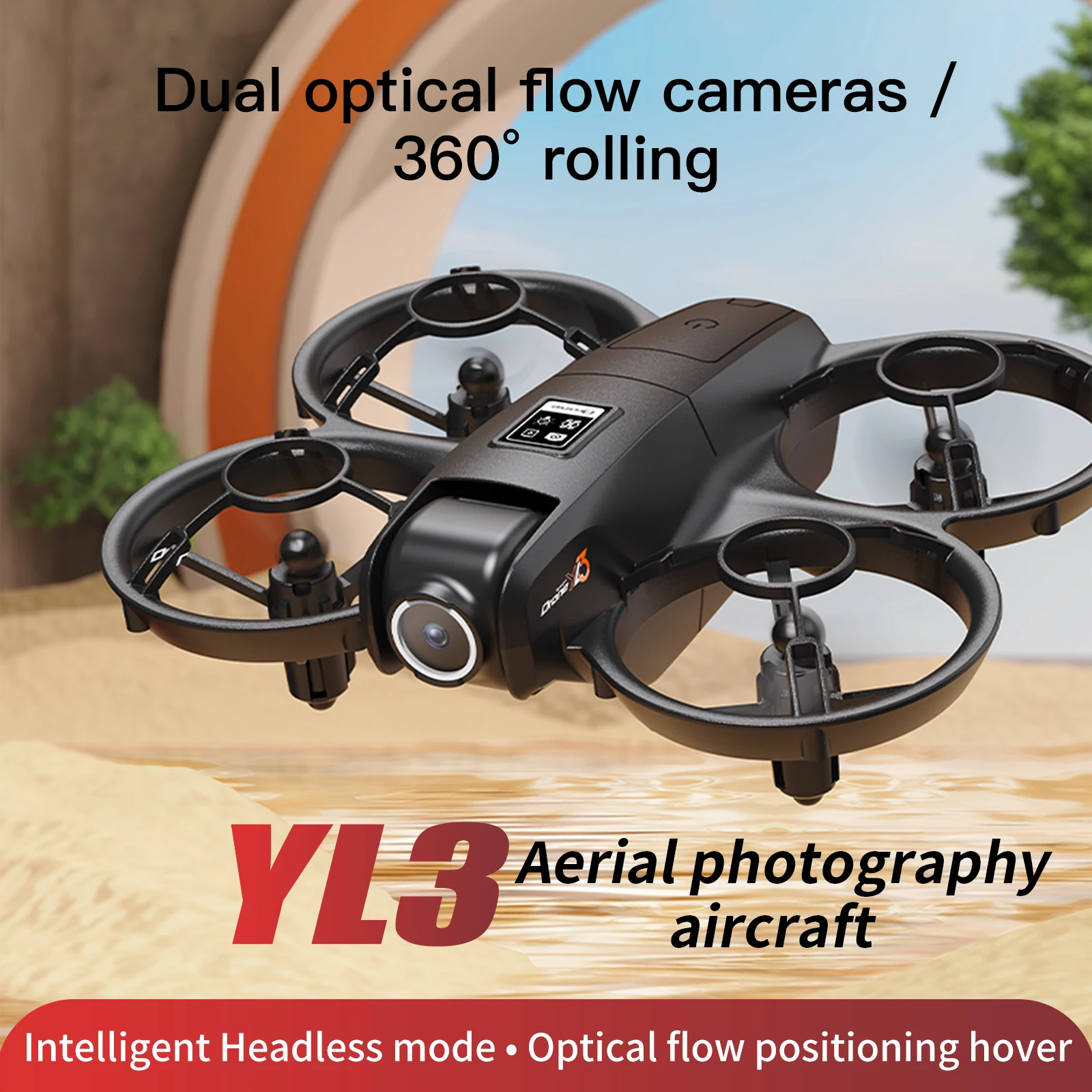 2025 New YL3 Mini Drone with 8K HD Camera 5G WIFI FPV Screen Remote Control Avoidance Aerial Quadcopter Boys Festival Toys Gifts