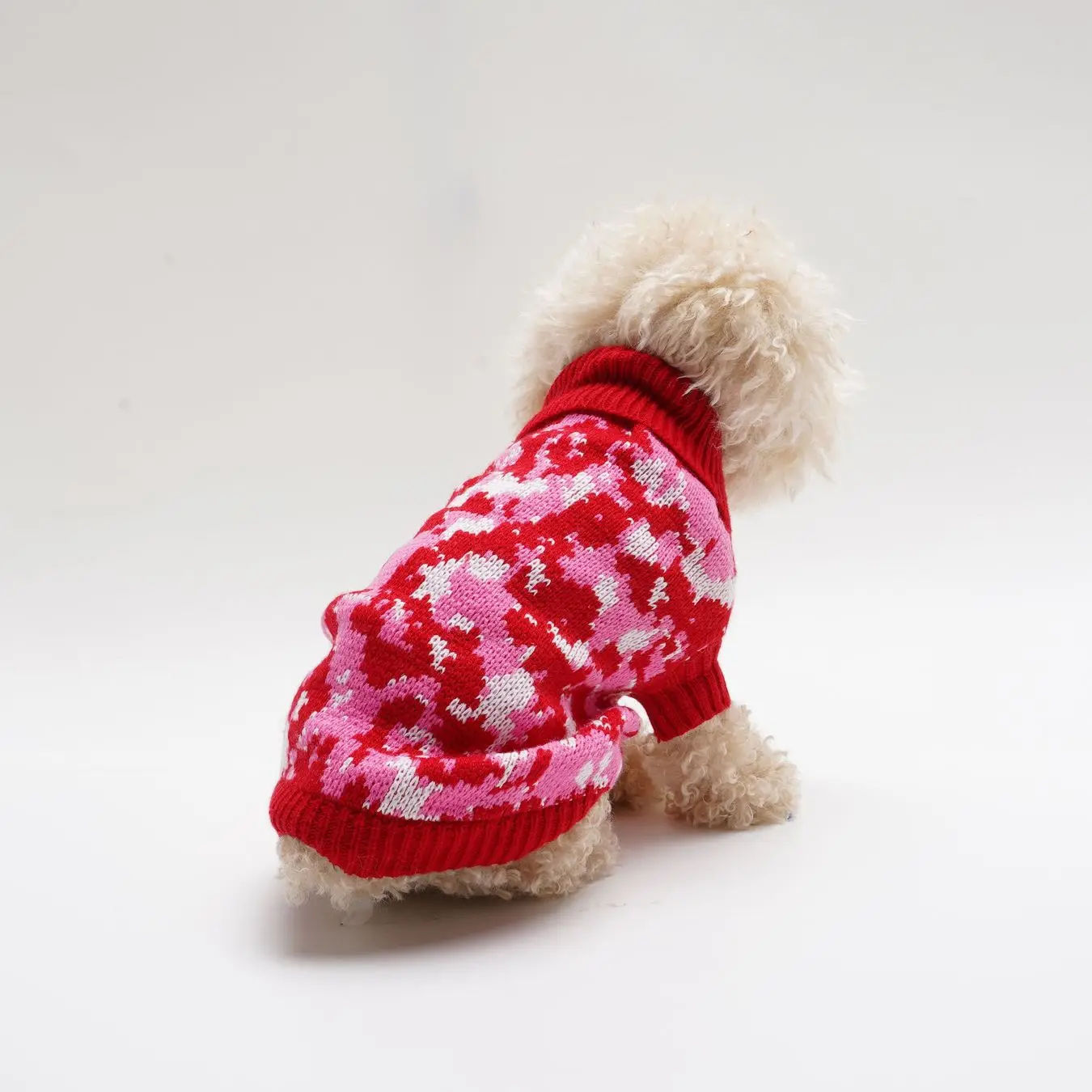 3 Pack Pet Clothes Camouflage Collar Comfortable High Elastic Autumn Winter New Style Bobblehead Dog Cat Sweater