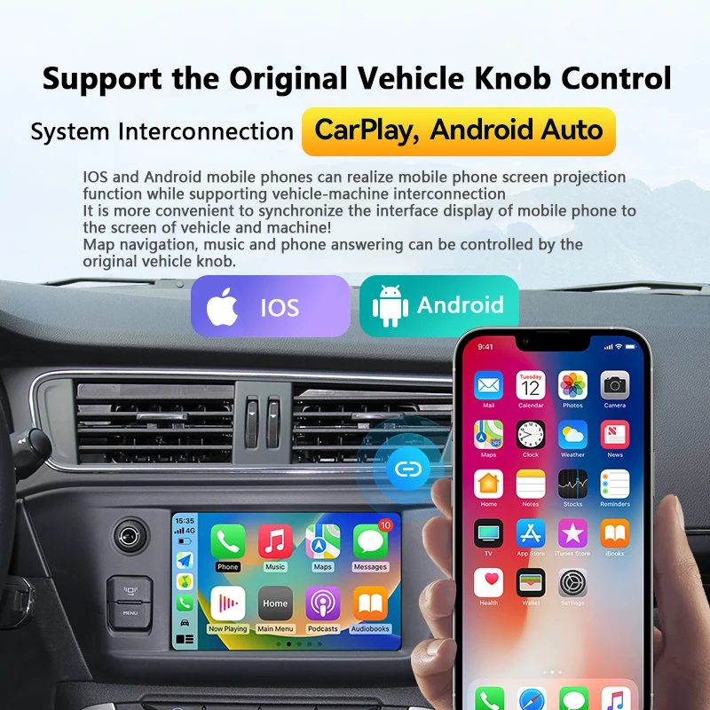 をnew wifi無線アップルcarplay androidの自動プジョー & シトロエンsmeg & mrnナック208 308 508 3008 & C4 DS3 DS5カーモニターサポートリバースカメラ