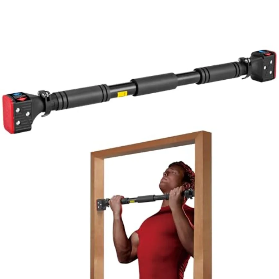 

Pull-Up Bar For Door Frame Chin Up Bar Upper Body Workout 28.3"- 37.8" Adjustable Portable Training Pull-Up Bars without Screw