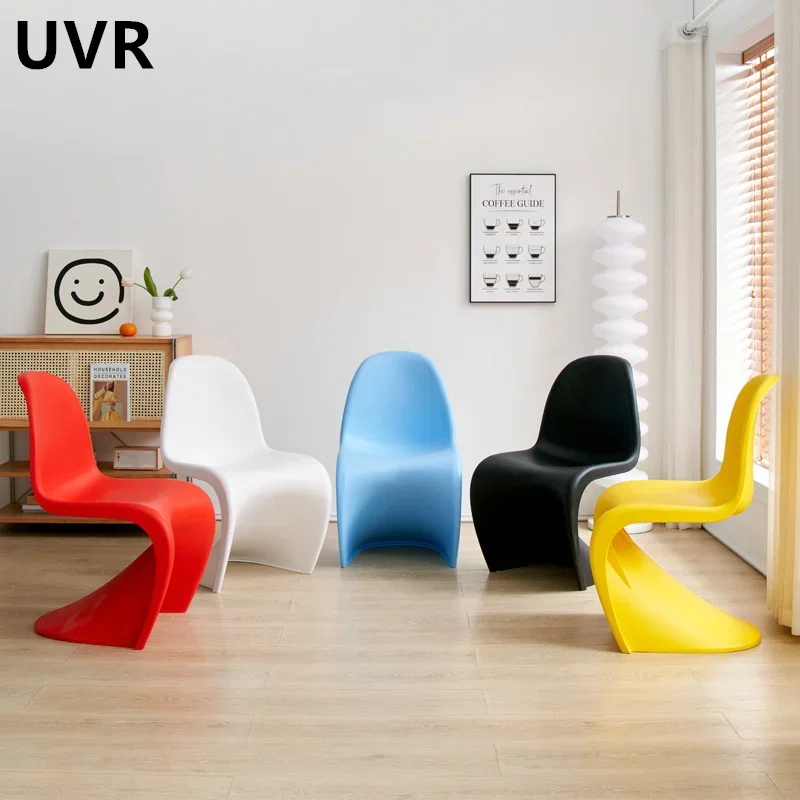 UVR Chair High-quality Stackable Creative Leisure Panton Chair outdoor for A Variety of Scenes Ergonomic vDining Chair furniture