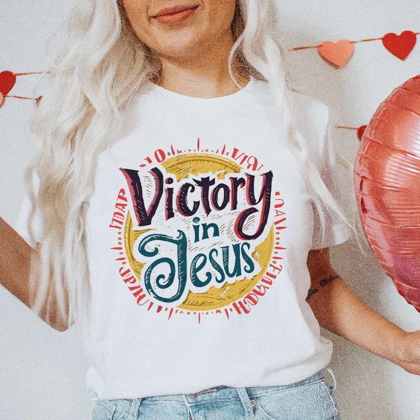 Street Cartoon Printed Women's Watercolor Letter Pattern T-Shirt Sweet 90s Casual Style Clothing Women's Fashion Top T-Shirt