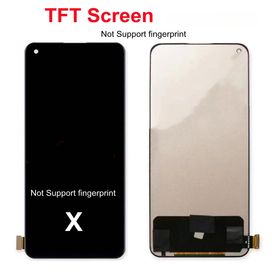 TFT 6.43 Inch For OnePlus Nord 2T CPH2399 CPH2401 LCD Display Touch Screen Digitizer Assembly Replacement for 1+nord2T lcd