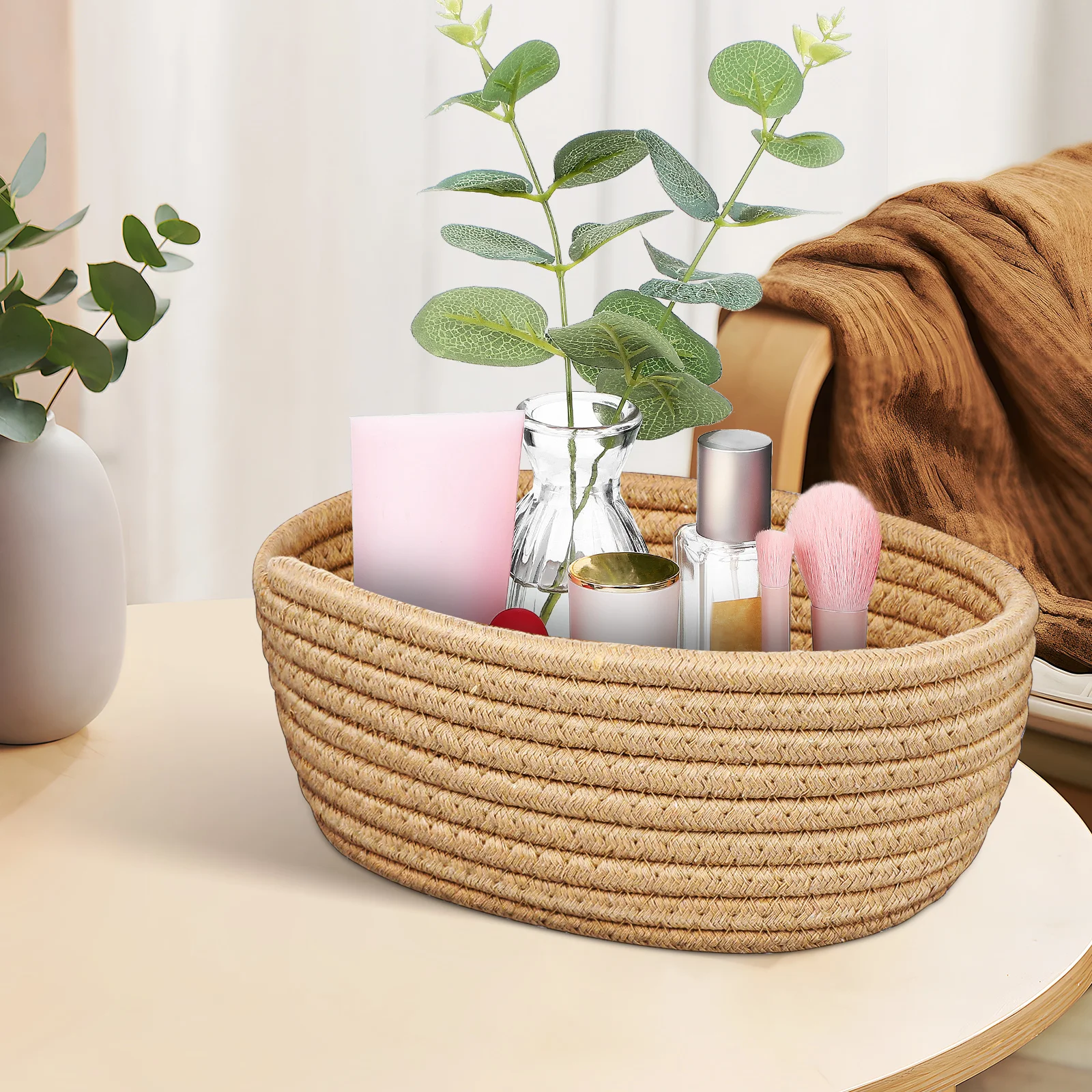 

Cotton Rope Basket H made ganizer Travel Pouches Toiletry Bag Small H made Makeup Bag Small Makeup Bags Storage