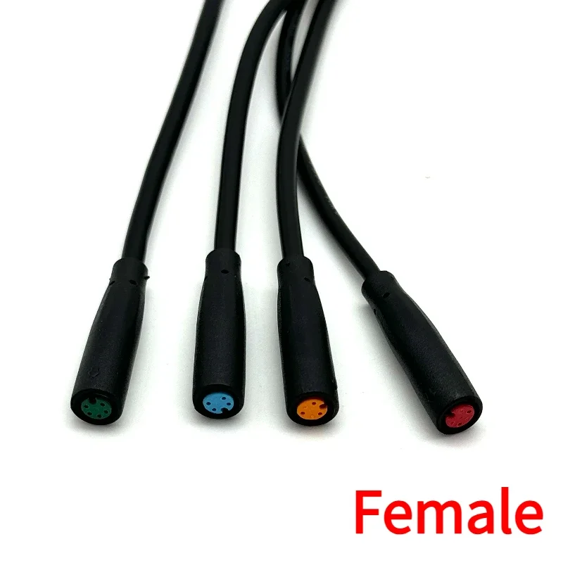 M6 2 3 4 5Pin Julet Electric Butt Plug Connector Wiring Line Scooter Brake Cable Pluger Signal Sensor