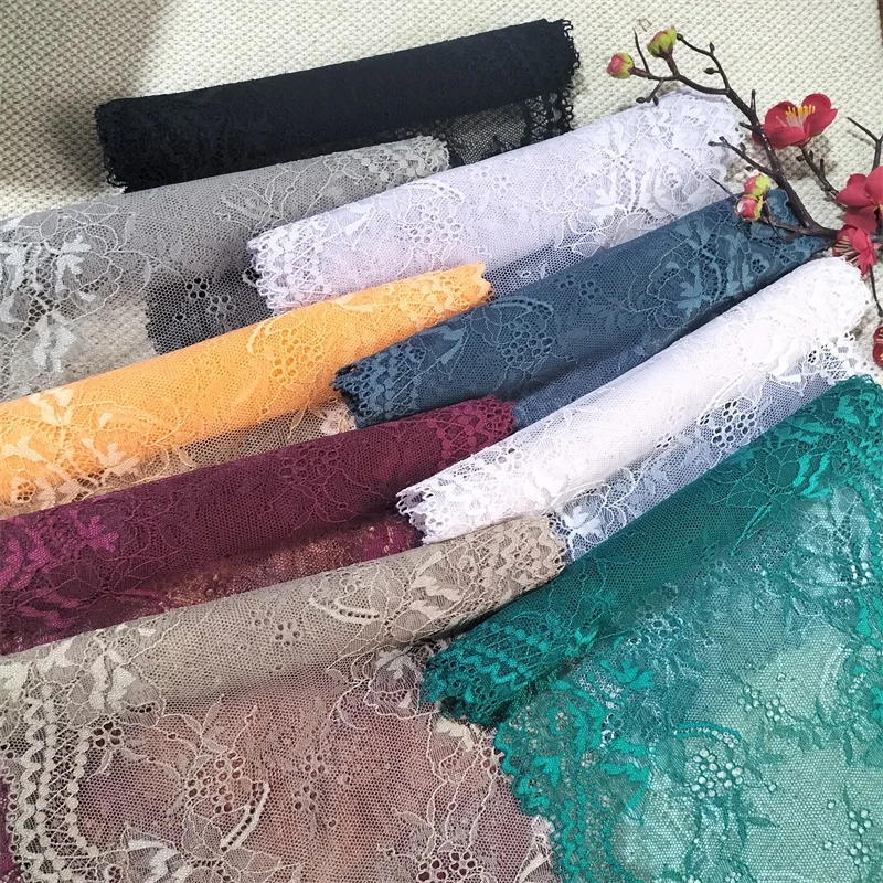 E3043 16-2 22.5cm colourful lace trim for underwear, Pressed Lace Clothes Sskirt Underwear Sewing Accessories