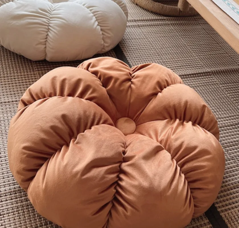 Inyahome Cute Flower Cushion Floor Seat Pillows Casual Comfortable Pillow Office Living Room Bed Decoration Cushion Simple
