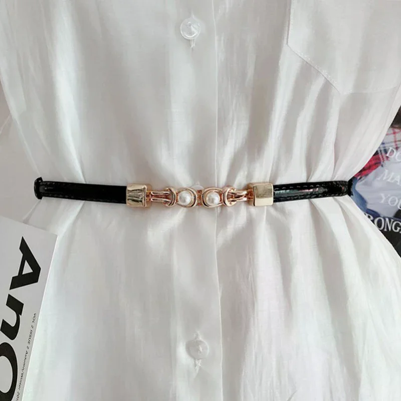 Ladies Adjustable Thin Belts For Women Fashion Luxury Brand Designer Style Skinny Coat Jacket Dress Waist Belt Female